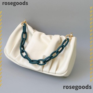 Rosegoods1 สายโซ่อะคริลิคเรซิ่น ถอดได้ หลากสี สําหรับกระเป๋าผู้หญิง