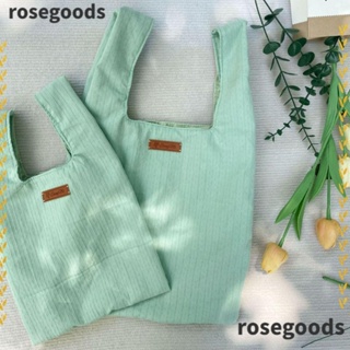 Rosegoods1 กระเป๋าถือแฟชั่น แฮนด์เมด ความจุสูง สําหรับผู้หญิง