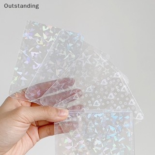 Outstanding ใหม่ ซองใส่โฟโต้การ์ด B8 แบบใส ลายไอดอล K-pop เครื่องเขียน สําหรับนักเรียน 10 ชิ้น
