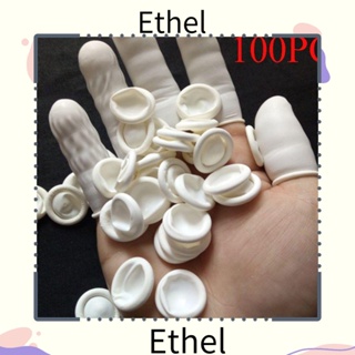 Ethel1 ถุงมือป้องกันนิ้วมือ กันลื่น สําหรับทําเล็บ 100 ชิ้น