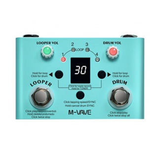 New Arrival~Multi Effect Pedal 11 Mins 30 Drums Guitar Effect Pedal Recoding Time Tuner