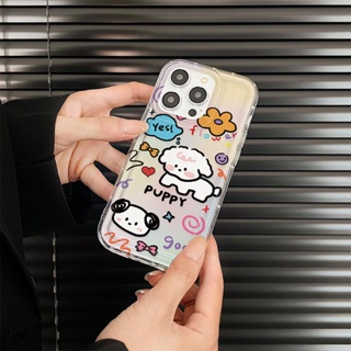 Yiki|เคสโทรศัพท์มือถือแบบนิ่ม TPU ลายลูกสุนัขแฮปปี้น่ารัก หลากสี สําหรับ Huawei Honor X9A X9 X8 X7 X5 X40 X20 X10 X30i X30 X50i X40 GT