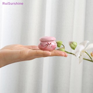 Ruisurshine ใหม่ ถ้วยเซรามิค พร้อมฝาปิด สําหรับใส่ผงอะคริลิค ผงพอร์ซเลน ตกแต่งเล็บ