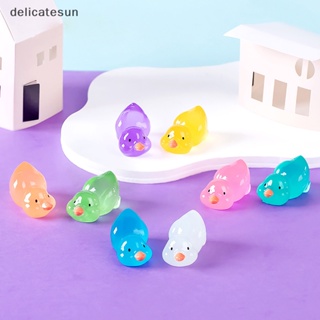 Delicatesun ตุ๊กตาฟิกเกอร์เรซิ่น รูปการ์ตูนน่ารัก ขนาดเล็ก เรืองแสง สําหรับตกแต่งบ้าน สวน