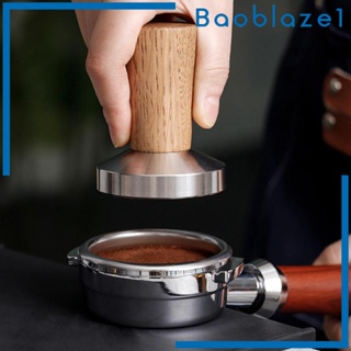 [Baoblaze1] แทมเปอร์กดกาแฟเอสเพรสโซ่ สเตนเลส ฐานแบน ด้ามจับไม้ อุปกรณ์เสริม สําหรับเครื่องชงกาแฟ เอสเปรสโซ่ คาเฟ่ สํานักงาน โรงแรม ร้านอาหาร