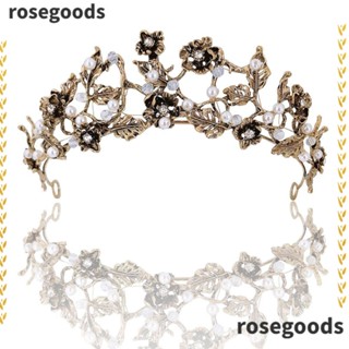 Rosegoods1 กิ๊บติดผม ประดับไข่มุก สไตล์บาร็อค สําหรับเจ้าสาว