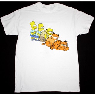 Gay Garfield Classic White ไซซ์ S ถึง 4Xl