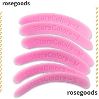 Rosegoods1 แท่งซิลิโคน 3 ขนาด ใช้ซ้ําได้ สําหรับต่อขนตา