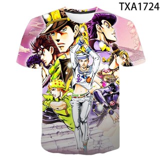 เสื้อยืด พิมพ์ลาย Jojo Bizarre Adventure แฟชั่นสตรีท