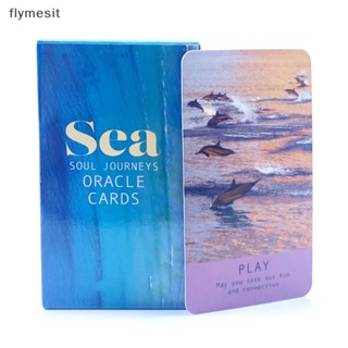 Flymesit Sea Soul Journeys Oracle ไพ่ทาโรต์ เกมกระดาน สําหรับครอบครัว ผู้เริ่มต้น