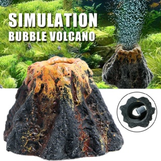 New Aquarium Volcano Shape Air Bubble Stone Oxygen Pump Tank Ornament Fish Tank