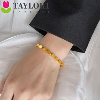 Taylor1 เครื่องประดับ สร้อยข้อมือไทเทเนียม สไตล์เกาหลี เรียบง่าย เหมาะกับของขวัญ สําหรับผู้หญิง