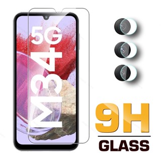 9H Glass For Samsung Galaxy M34 5G 6.5 Tempered Glass SamsungM34 M 34 34M GalaxyM34 SM-M346B Screen Protector Camera Lens Film