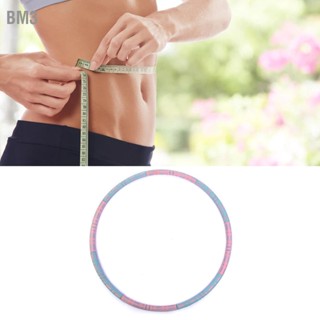 BM3 Weighted Fitness Hoop 6 Section Detachable Dual Color Abdomen Waist Slimming Exercise