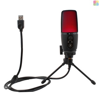 [ขายดี] ชุดไมโครโฟน ME3 USB พร้อมขาตั้ง 192kHz 24Bit ลดเสียงรบกวน Plug &amp; Play สําหรับประชุม ถ่ายทอดสด บันทึกเสียง วิดีโอ เข้ากันได้กับ Windows Mac (Bla