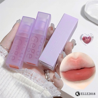 Gege Bear 8-color Velvet Lip Glaze Matte Mirror Matte Non-stick Cup Non-smudge Lasting Lipstick 【elle20181_th】