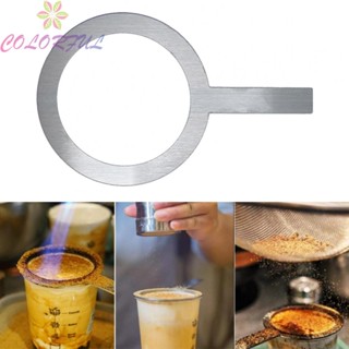 【COLORFUL】Premium Stainless Steel Cup Milk Rim Ring for Tea and Coffee Enthusiasts