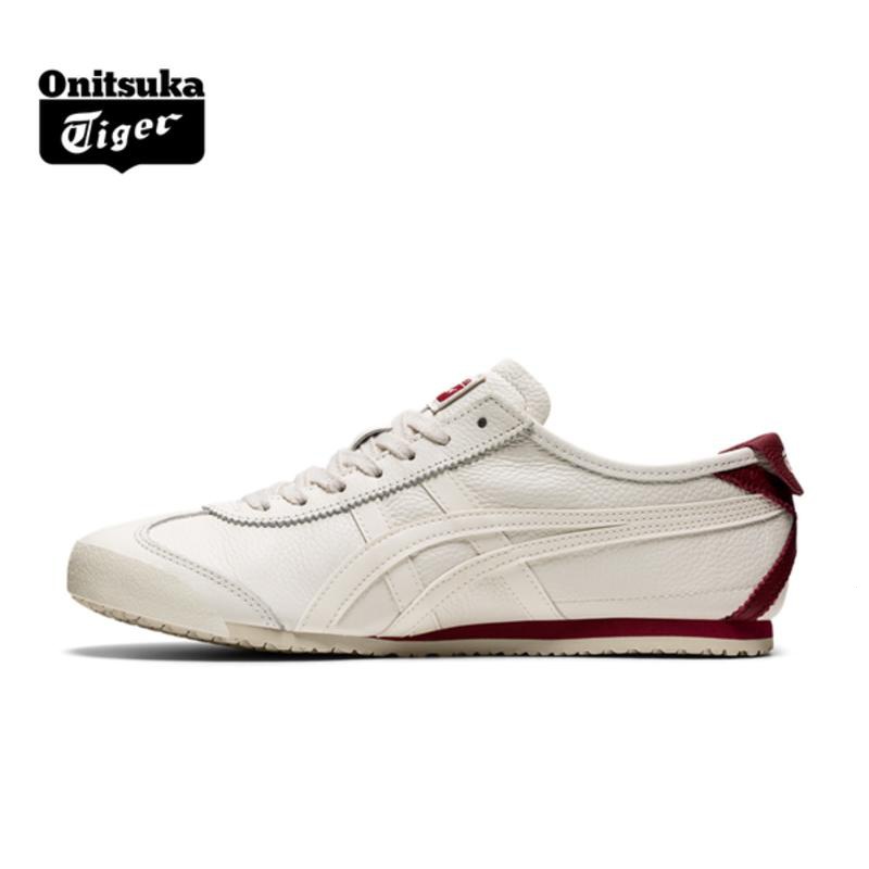 Onitsuka MEXICO66 รองเท้าลําลอง ส้นแบน กันน้ํา สีขาว สําหรับผู้ชาย และผู้หญิง 1183B781-100