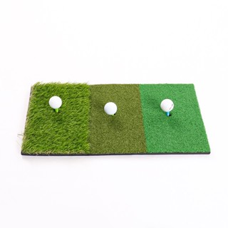 Spot seconds# golf three-in-one percussion pad long and short grass plug tee grass swing pad cutting Rod trainer 8.cc