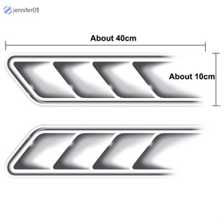 Jen สติกเกอร์ ลายช่องแอร์จําลอง 3D สําหรับติดตกแต่งรถยนต์ 1 ชุด