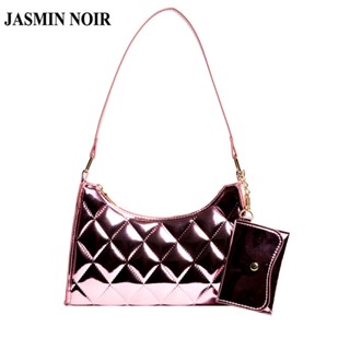 Jasmin NOIR กระเป๋าถือ กระเป๋าสะพายไหล่ หนังเทียม ลายสก๊อต ขนาดเล็ก แฟชั่นฤดูร้อน สําหรับสตรี 2023