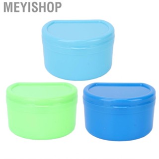 Meyishop Portable Dental Retainer Box False  Storage With  Net Container F