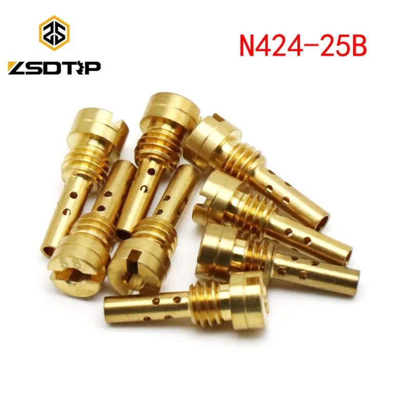 Motorcycle Carburetor Slow Pilot Jet Injector Nozzle Velocity Emulsion Tube for Keihin CV CVK CVH FCR Carb