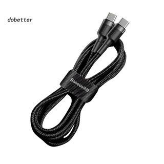 &lt;Dobetter&gt; สายชาร์จโทรศัพท์มือถือ Type-C PD30 60W ทนต่อการสึกหรอ