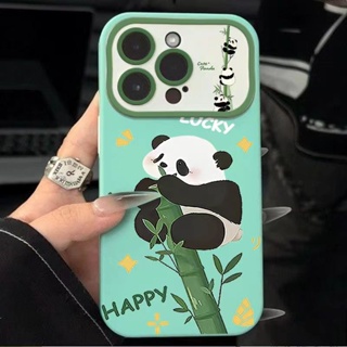 เคสโทรศัพท์มือถือ แบบนิ่ม ลายแพนด้า สําหรับ Apple Iphone 14promax 13pro 12 11 7p ES37