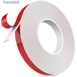 Twinkle เทปโฟมฟองน้ํา PE สองด้าน สีขาว หนา 16.5 ฟุต X 0.4 นิ้ว X 0.04 นิ้ว สําหรับตกแต่งบ้าน