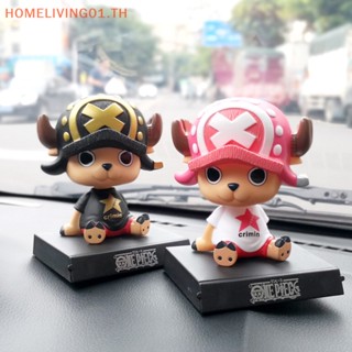 Onehome ตุ๊กตาหัวเขย่า ลายการ์ตูนอนิเมะ Luffy Zoro Bobblehead สําหรับตกแต่งภายในรถยนต์