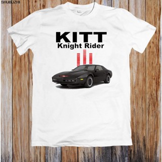 ขายดี เสื้อยืดแฟชั่น พิมพ์ลาย KITT KNIGHT RIDER 1982 PONTIACmen 3D สีขาว สําหรับผู้ชาย 861089