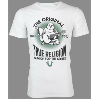 ขายดี เสื้อยืด พิมพ์ลาย TRUE RELIGION REAL DEAL BUDDHA สีขาว สีดํา สําหรับผู้ชาย 391728