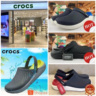 【ไซซ์ M4-m11】crocs Literide รองเท้าแตะลําลอง กันลื่น แฟชั่น สําหรับผู้ชาย และผู้หญิง