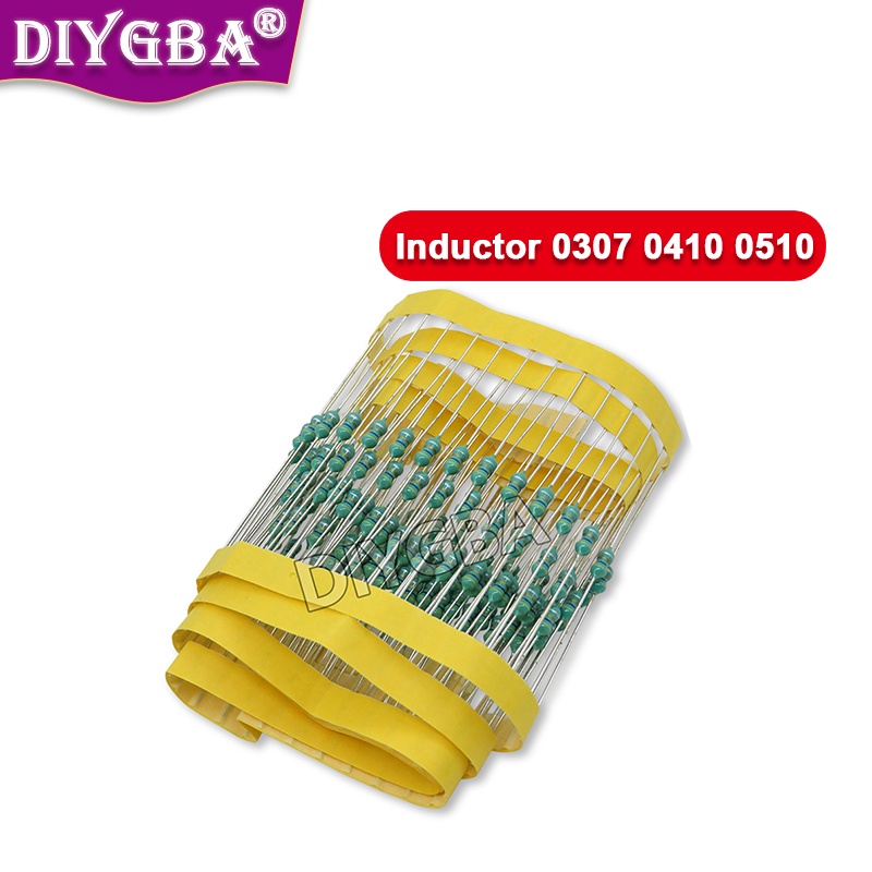 50PCS 1/4W DIP Inductor 0307 0410510 0.25W สีแหวน Inductor UH MH 2.2 3.3 4.7 5.6 100 220 330 470 0.1