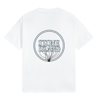 เสื้อยืด โอเวอร์ไซซ์ พิมพ์ลาย Stone Island Mosaic Light Bulb Unreal Universe Rapper