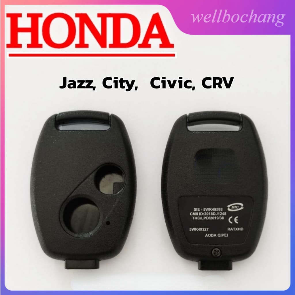 เคสรีโมตกุญแจรถยนต์ สําหรับ HONDA Accord CRV Pilot Civic 2003 2007 2008 2009 2010 2011 2012 2013