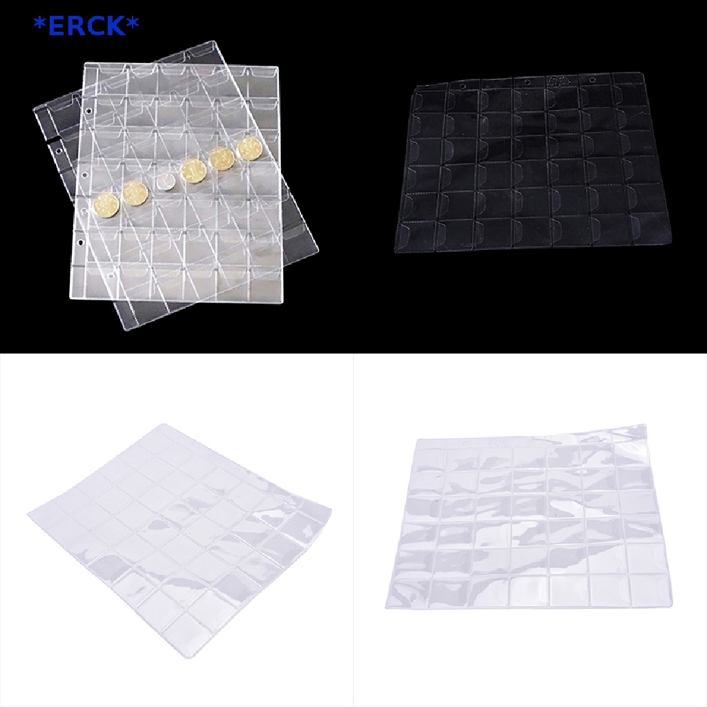 Erck> อัลบั้มพลาสติกใส 42 ช่อง สําหรับใส่เหรียญ