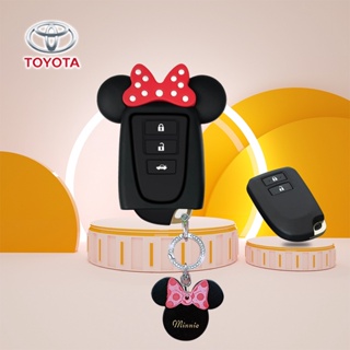 เคสกุญแจ เหมาะสำหรับฝาครอบกุญแจรถ ToyotaVios Yaris Ativ ที่ครอบกุญแจการ์ตูนระดับไฮเอนด์