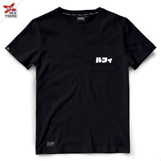 เสื้อยืดแขนสั้นเสื้อยืดวันพีช One Piece 1329-BK LuffyS-5XL