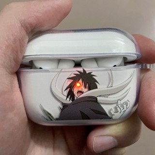 เคสหูฟังบลูทูธไร้สาย แบบนิ่ม ลายการ์ตูนนารูโตะ Uchiha Obito สําหรับ airpods 1 2 3 pro