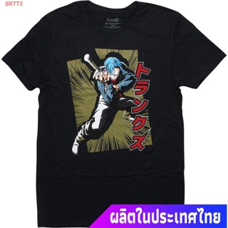 เสื้อยืดแขนสั้นผ้าฝ้ายแท้เสื้อยืดผู้ชายและผู้หญิง Dragonball Z Super Trunks T-Shirt Sports T-shirtS-4XL  QCN7S-5XL