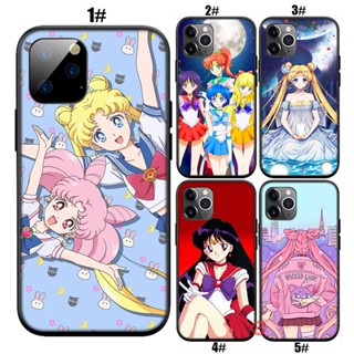 Pj83 เคสโทรศัพท์มือถือนิ่ม ลายการ์ตูนเซเลอร์มูน สําหรับ iPhone 5 5S 6 6S 7 8 11 Pro Max Plus SE XR