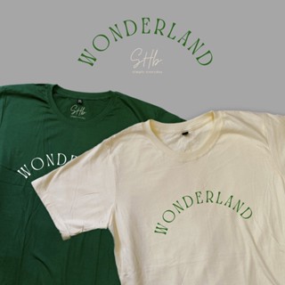 BFIเสื้อยืดคอกลม เสื้อยืดผ้าหนา ผ้านุ่ม sherbeee|เสื้อยืดลาย wonderland