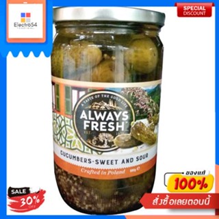 Sweet &amp; Sour Cucumbers Always Fresh 680 G