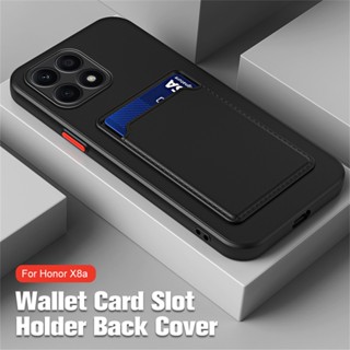 Card Slot Back Case Camera Protection Soft Cover For huawei Honor X8a x9a Magic5 Lite 5G