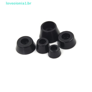 Loveoionia1 แผ่นยางกันชน ทรงกลม สีดํา สําหรับตู้เสื้อผ้า 10 ชิ้น