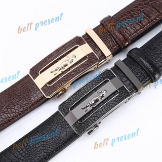 เข็มขัดหนังผู้ชายหัวออโต้ (หัวเข็มมี3 ลาย ให้ เลือก)(BV229)belttobelt