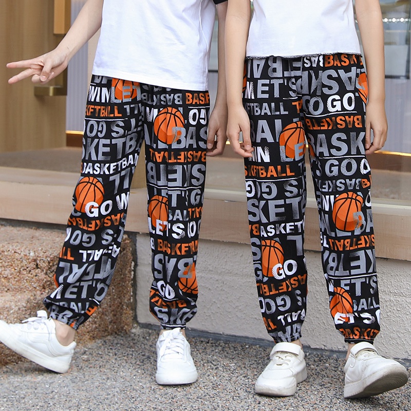 【YAOEENH】ชุดนอนกางเกงลําลอง ผ้าฝ้าย และผ้าเรยอน ป้องกันยุง ขนาดเล็ก กลาง และเล็ก ขนาด 90-150 ซม. สําหรับเด็กผู้ชาย และเด็กผู้หญิง