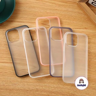 เคสโทรศัพท์มือถือ PC โปร่งแสง กันกระแทก กันรอยขีดข่วน เรียบง่าย สําหรับ IPhone 11 14 Pro Max 13 Pro Max 12 Pro